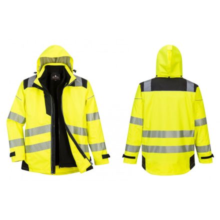 PW365YBR4XL, Portwest PW3 Hi-Vis 3-in-1 kabát, YeBk, méret: 4XL